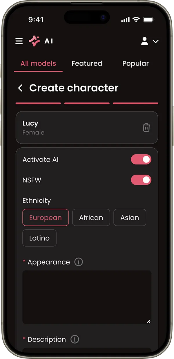 Virtual model platform built with an AI influencer platform
