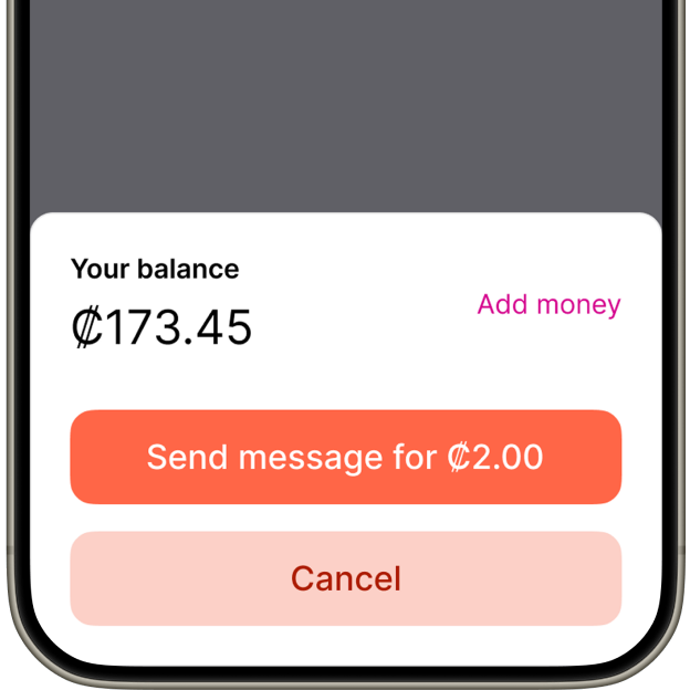 Voice interaction - AI companion app screen