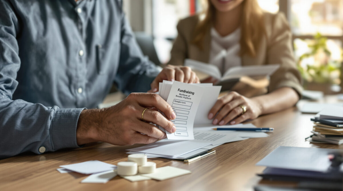 Fundraising manager deciding between a simple form and a broader platform