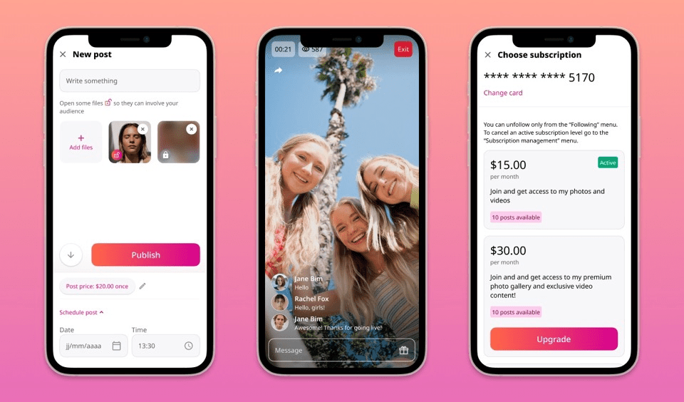 Start your own app like OnlyFans with Scrile Connect