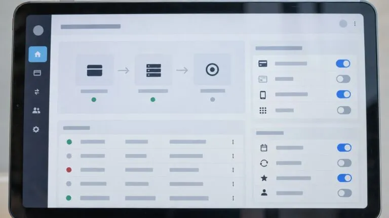 Online payment and subscription management screen