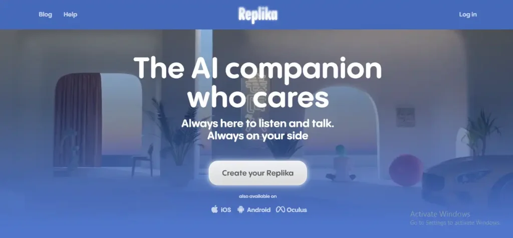 Replika create your favorite AI character