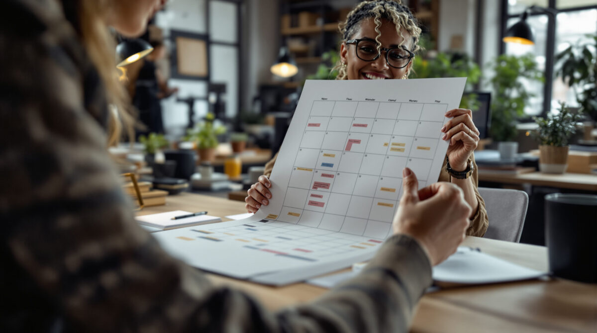Creator planning premium content and offers in a working studio