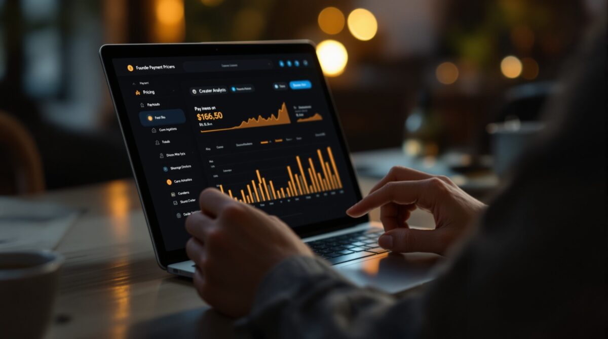 Online payment screen for community platform pricing