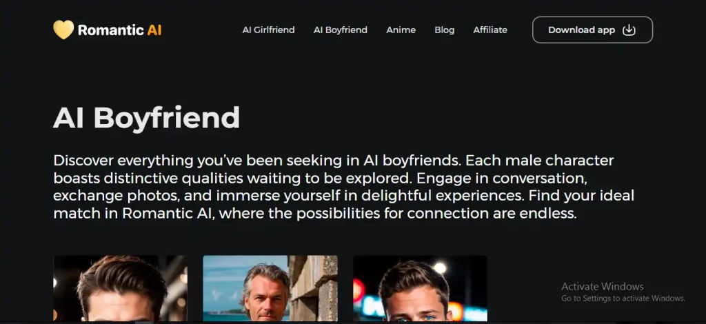 Romantic AI The best AI Boyfriend app