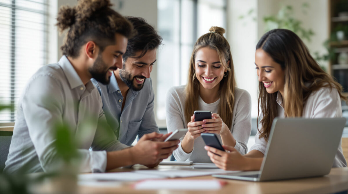 Product team reviewing a branded AI companion experience before launch