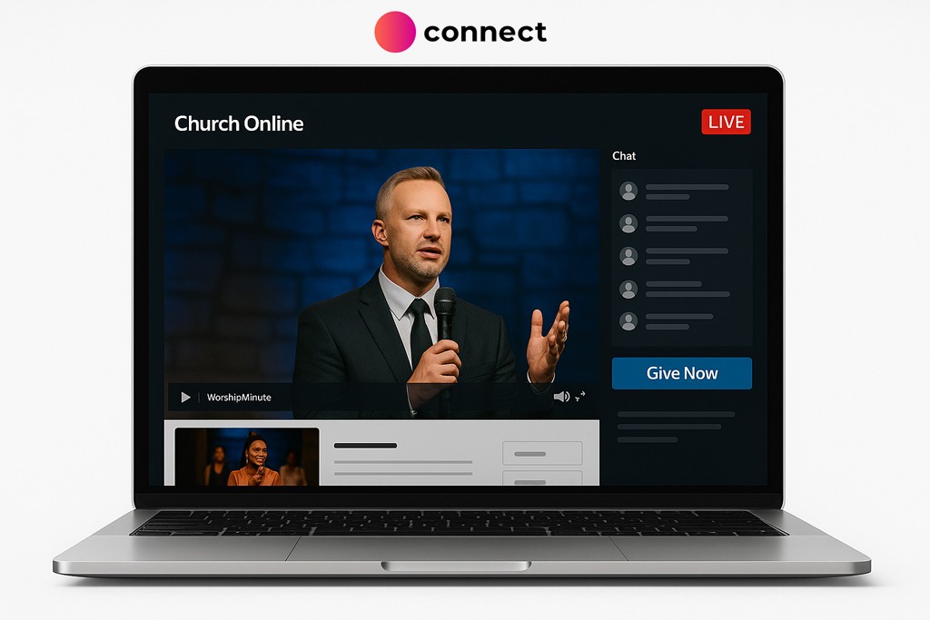 church online platform with Scrile Connect