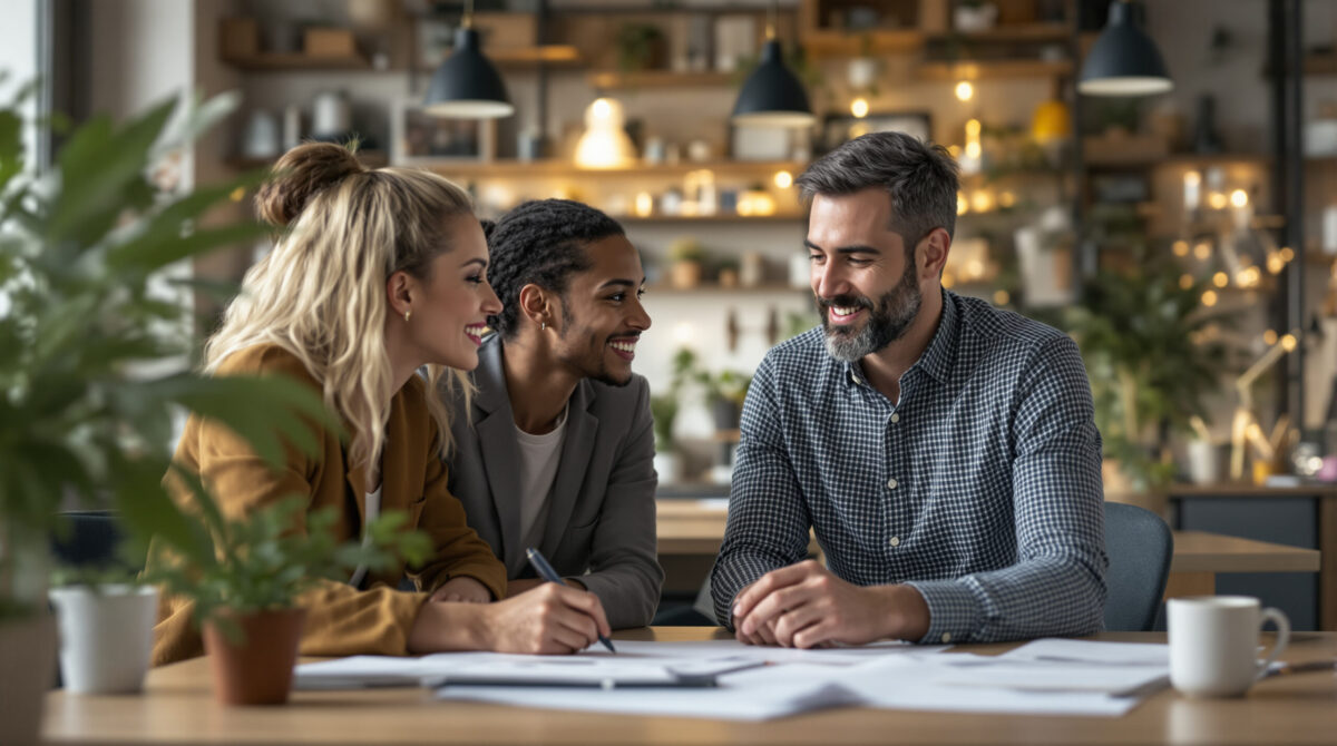 Creator, agency manager, and platform founder planning a partnership